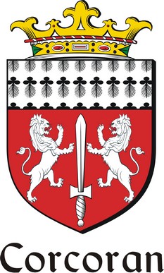 Product picture Corcoran Family Crest / Irish Coat of Arms Image Download