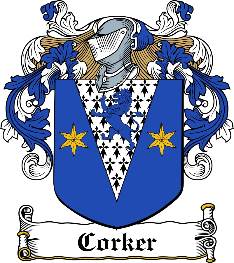 Product picture Corker Family Crest / Irish Coat of Arms Image Download