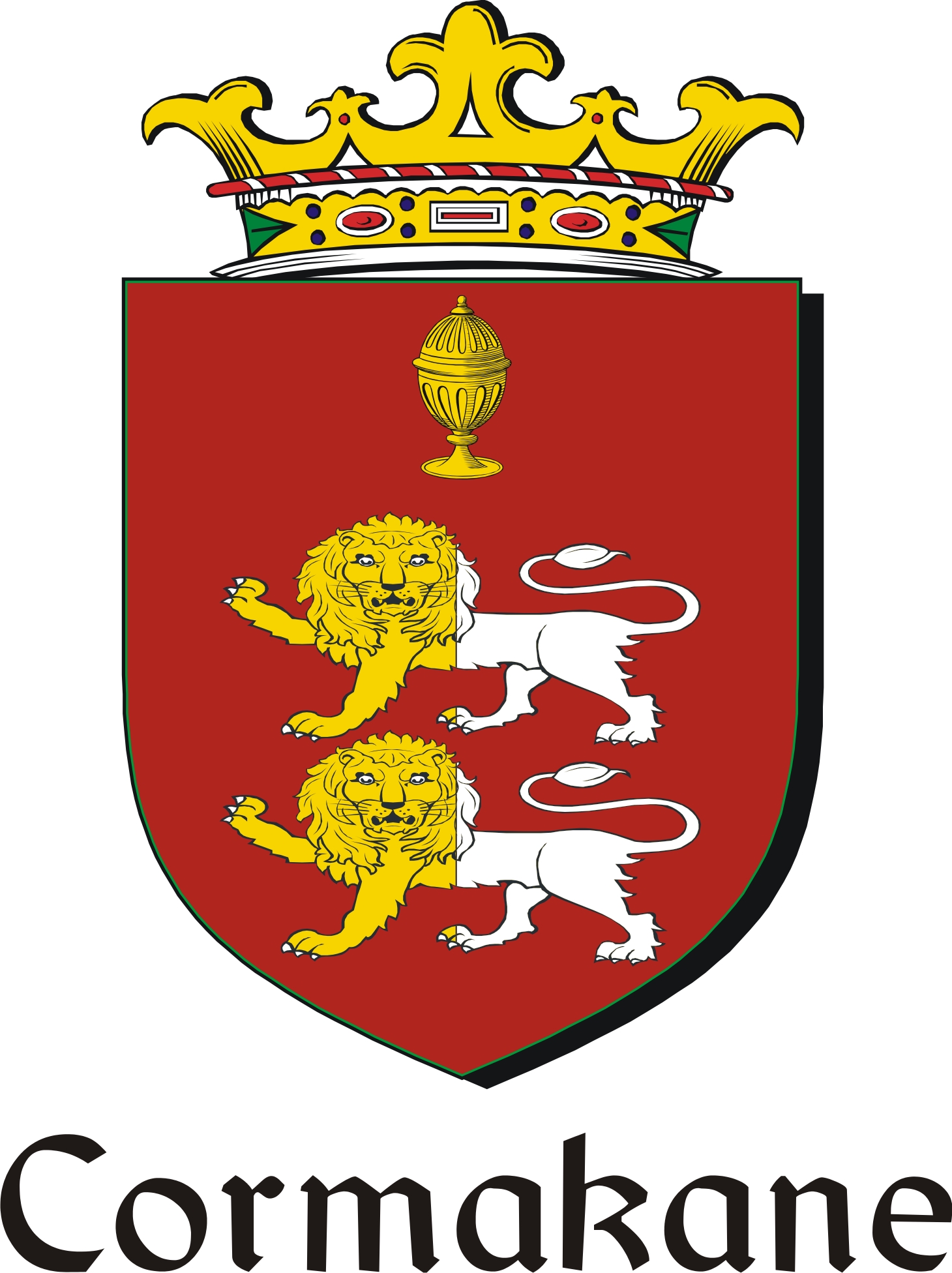 Product picture Cormakane Family Crest / Irish Coat of Arms Image Download