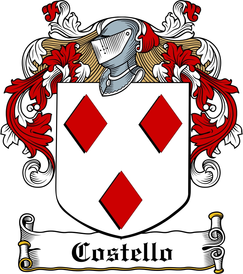 Product picture Costello Family Crest / Irish Coat of Arms Image Download