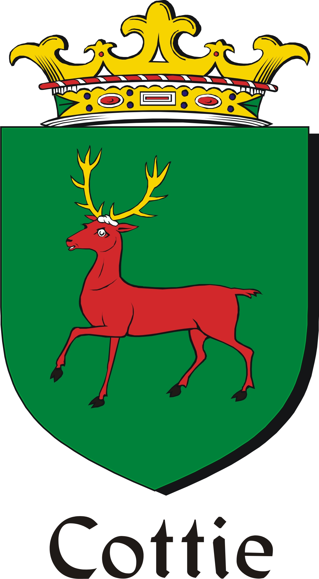 Product picture Cottie Family Crest / Irish Coat of Arms Image Download