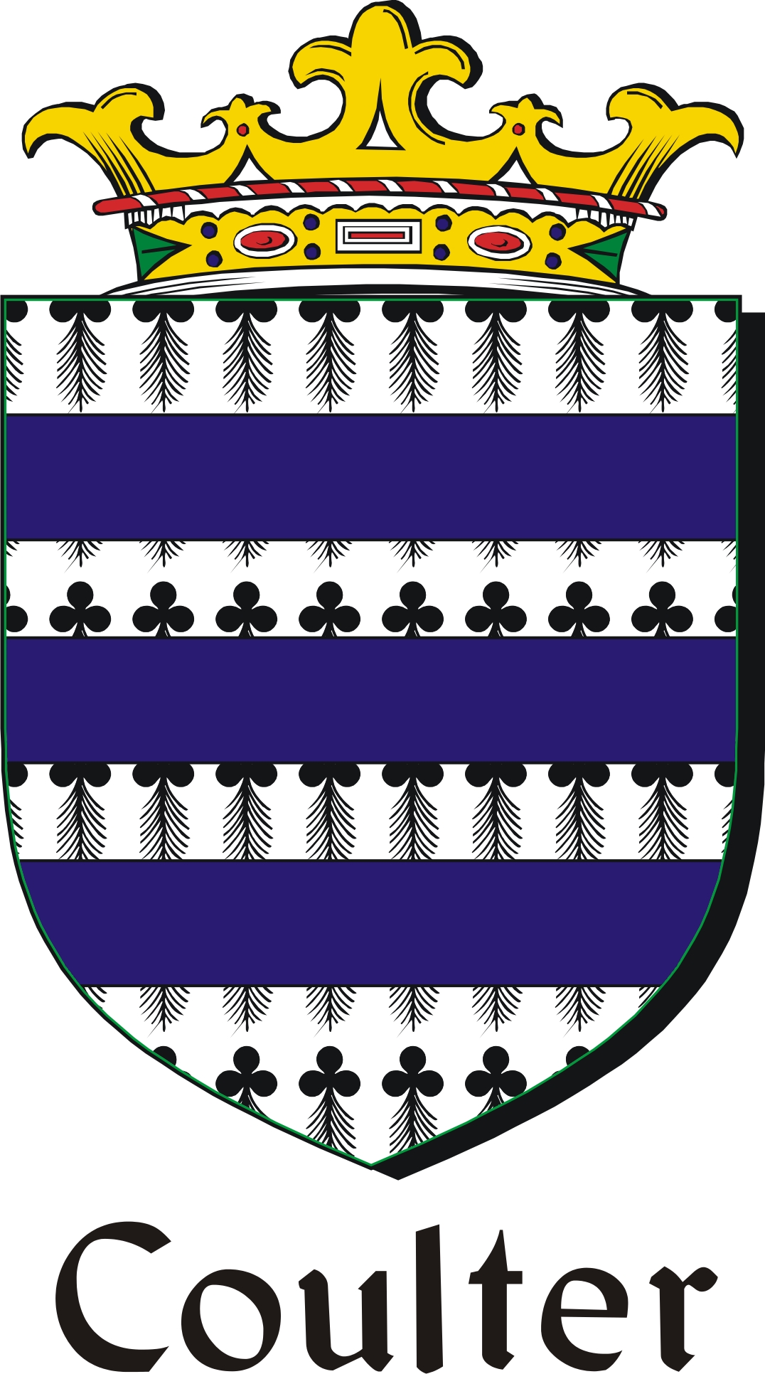 Product picture Coulter Family Crest / Irish Coat of Arms Image Download