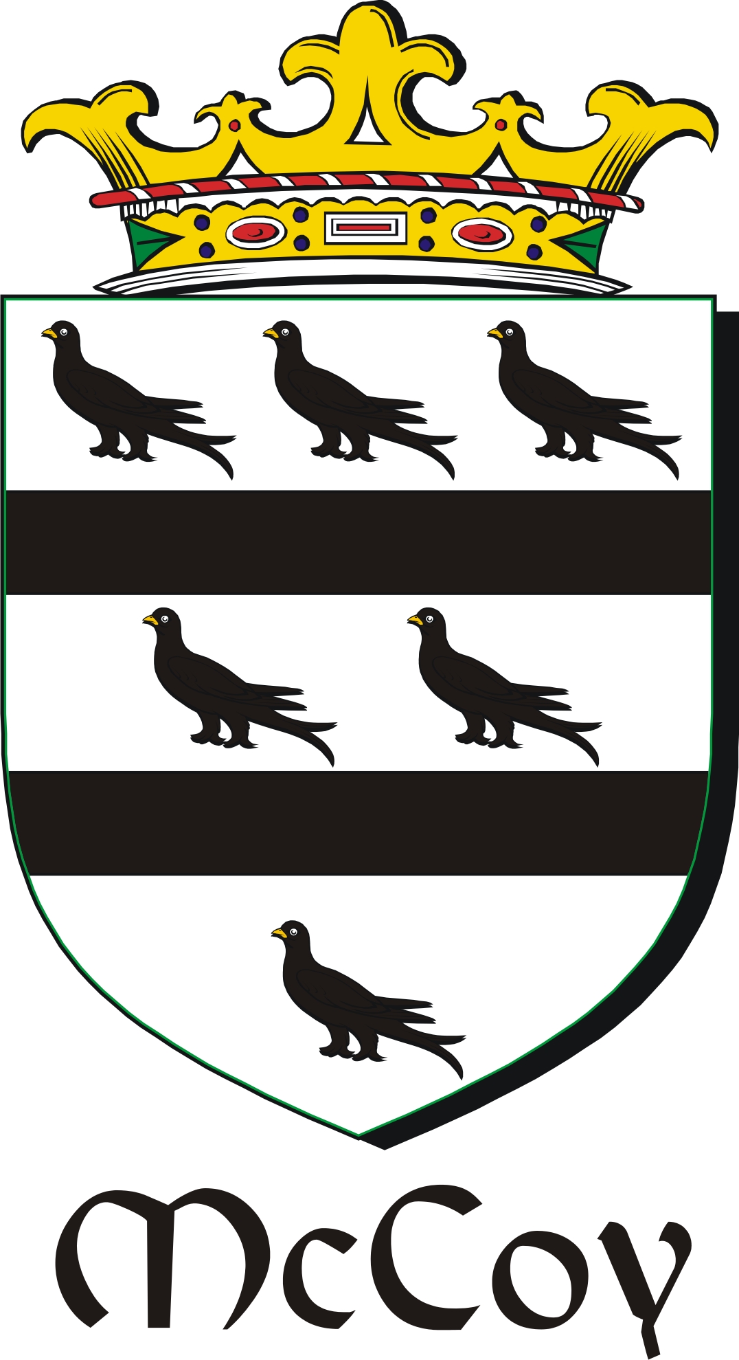 Product picture Coy-Mc Family Crest / Irish Coat of Arms Image Download