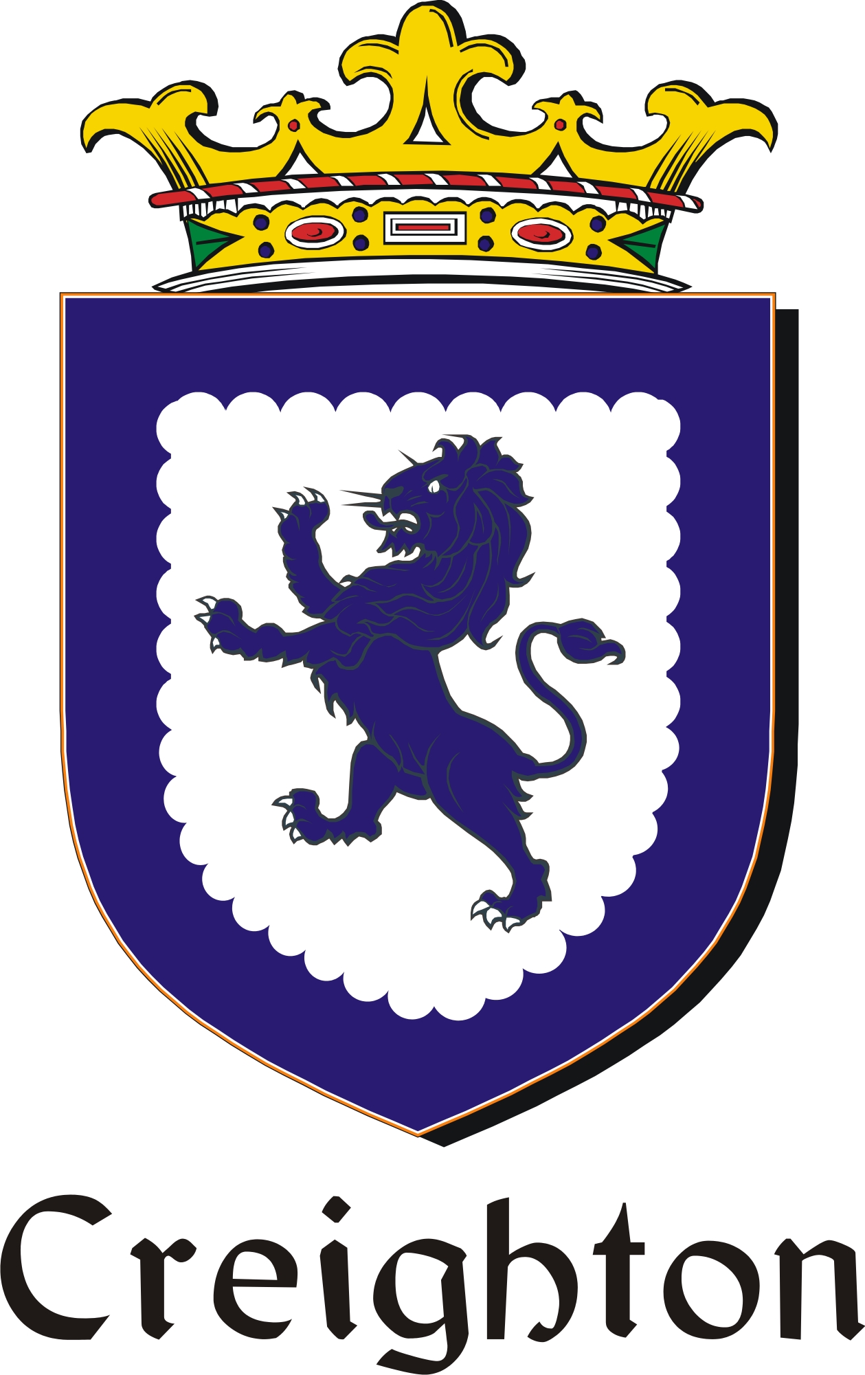 Product picture Creighton Family Crest / Irish Coat of Arms Image Download