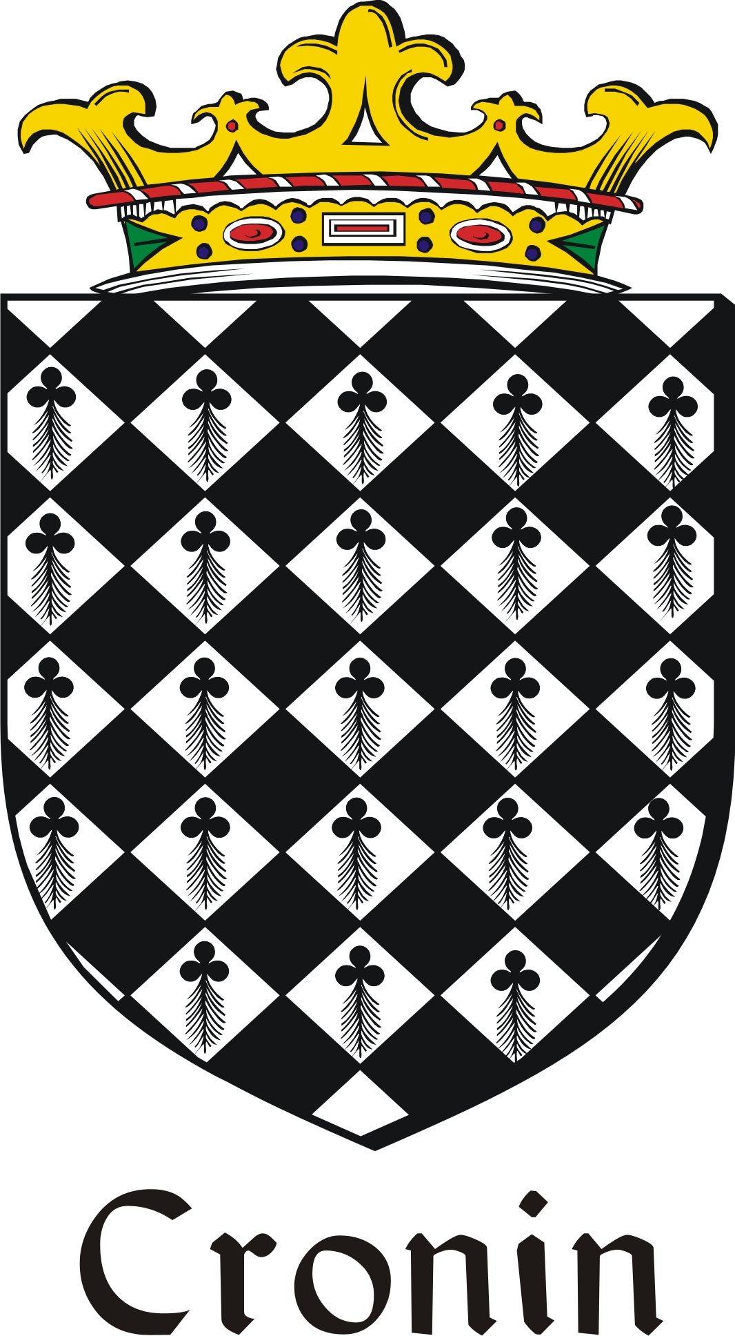 Product picture Cronin Family Crest / Irish Coat of Arms Image Download