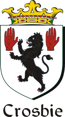Product picture Crosbie Family Crest / Irish Coat of Arms Image Download