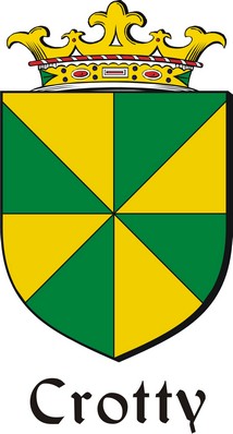 Product picture Crotty Family Crest / Irish Coat of Arms Image Download