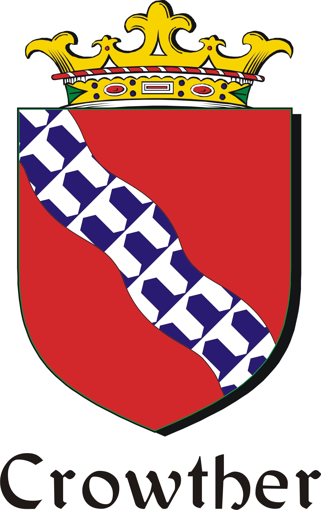 Product picture Crowther Family Crest / Irish Coat of Arms Image Download