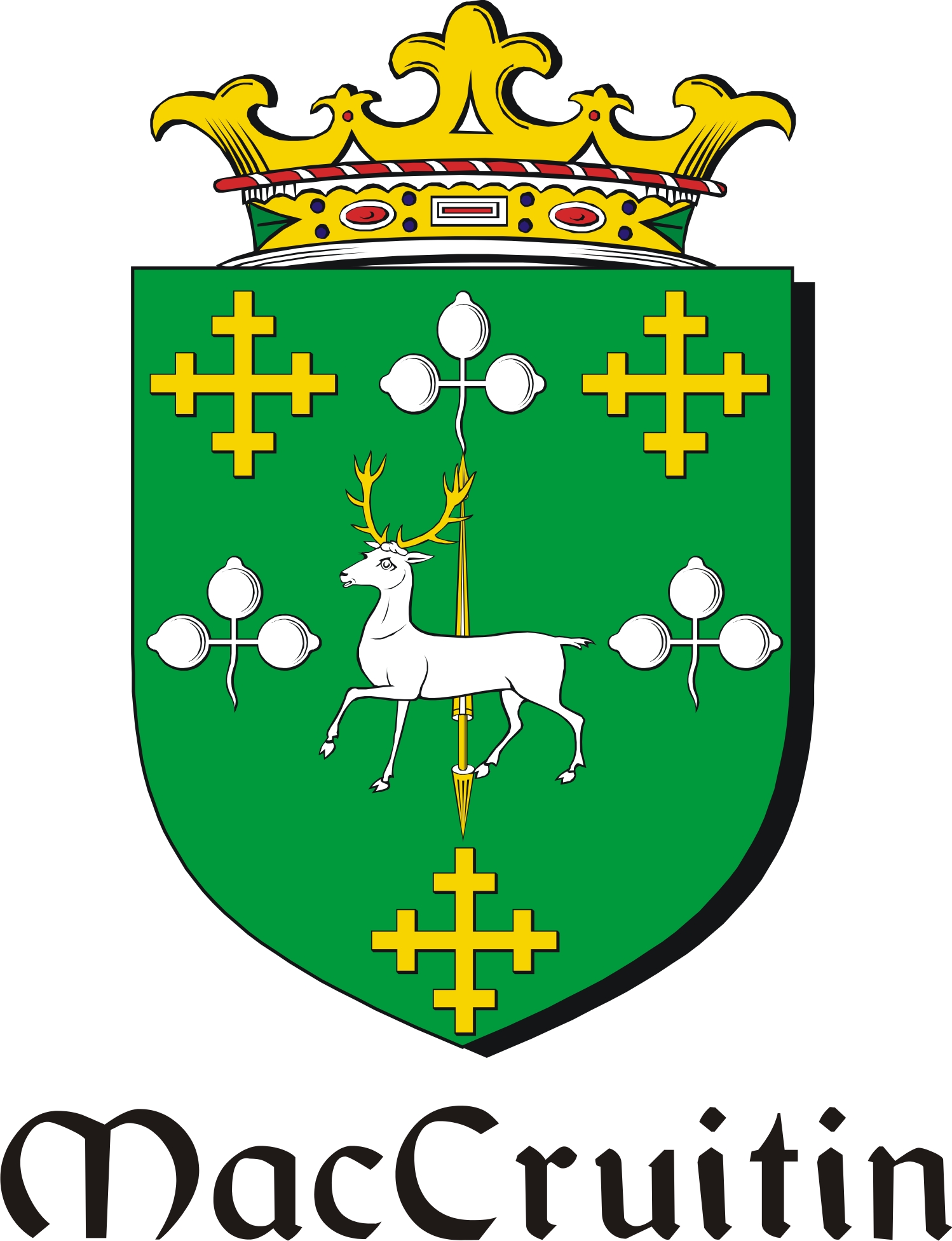 Product picture Cruitin-Mac Family Crest / Irish Coat of Arms Image Download