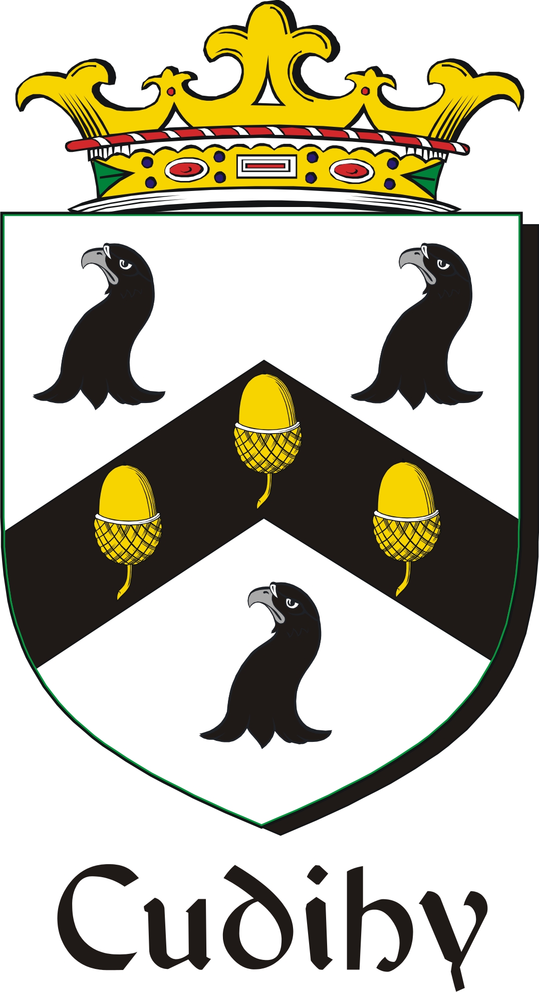 Product picture Cudihy Family Crest / Irish Coat of Arms Image Download