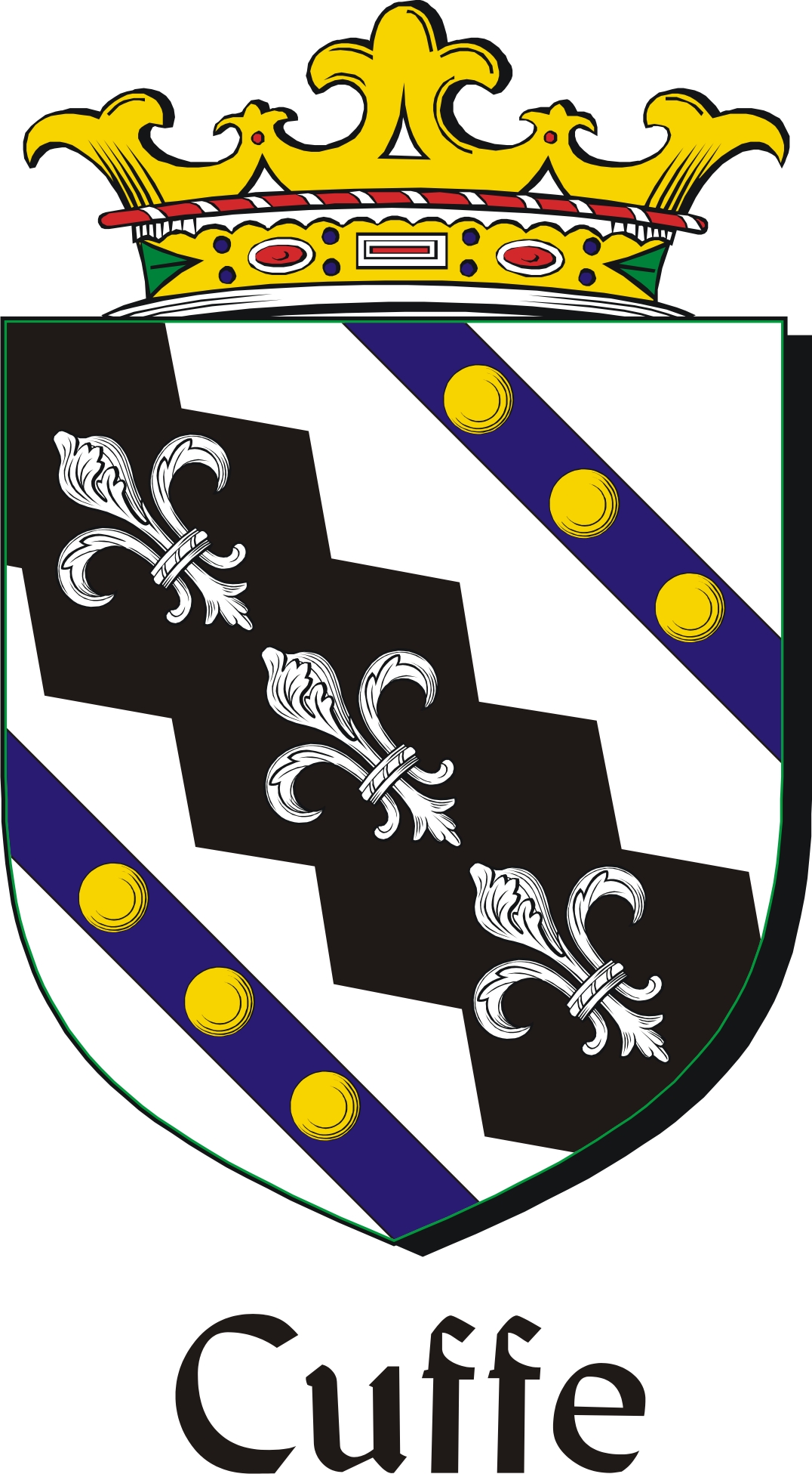 Product picture Cuffe Family Crest / Irish Coat of Arms Image Download