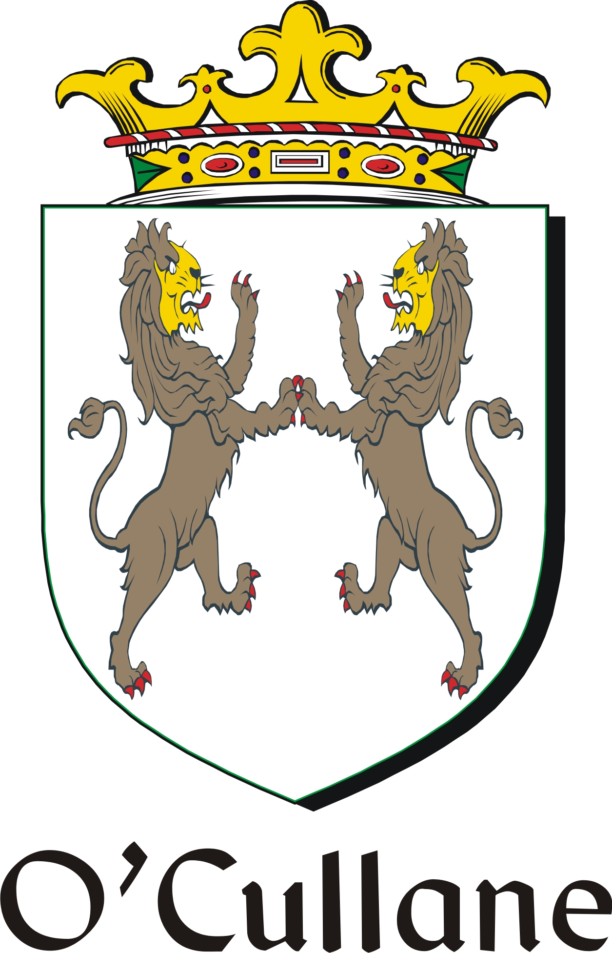 Product picture Cullane-O Family Crest / Irish Coat of Arms Image Download