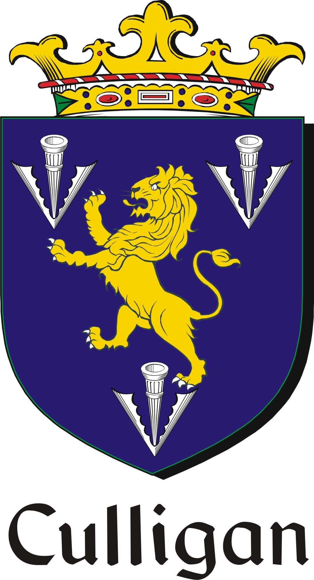 Product picture Culligan Family Crest / Irish Coat of Arms Image Download