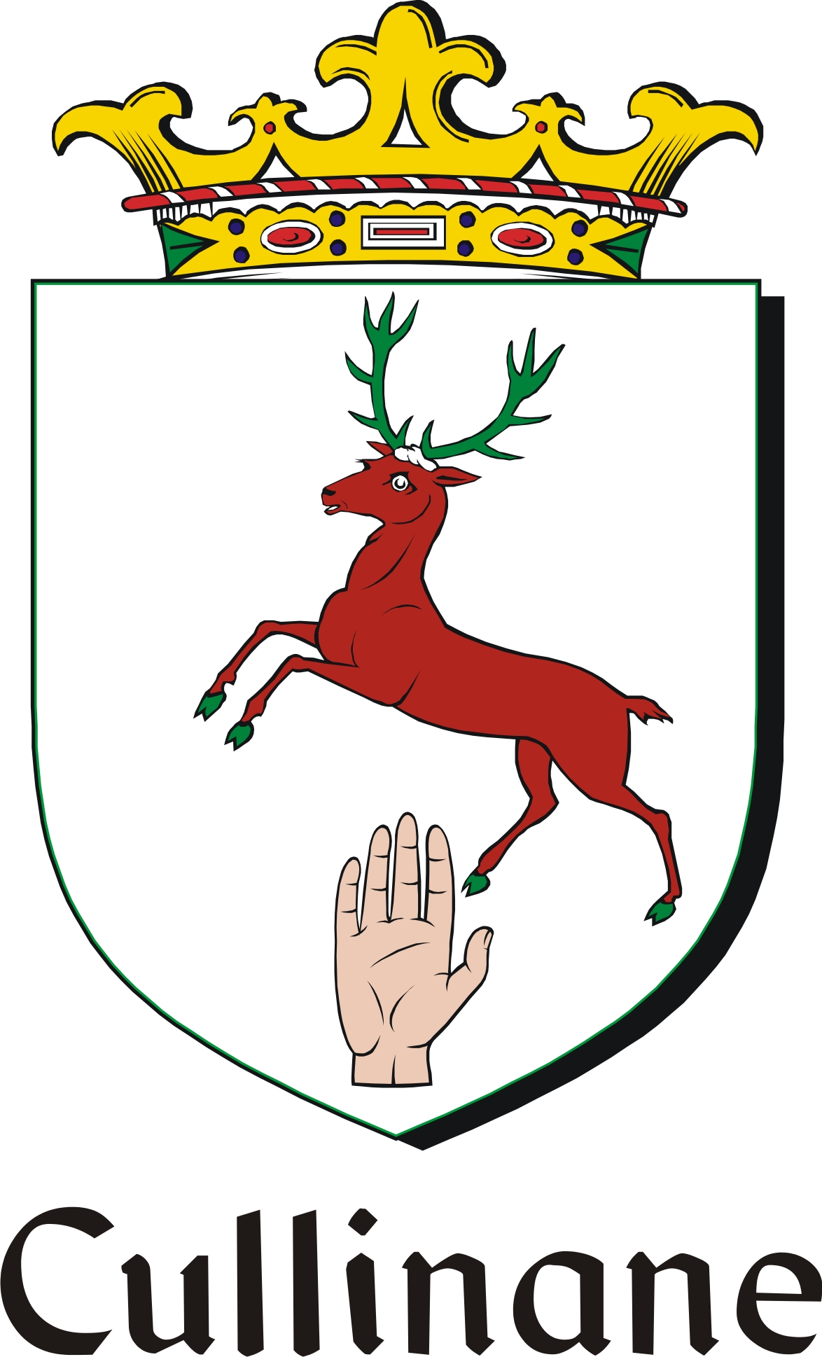 Product picture Cullinane Family Crest / Irish Coat of Arms Image Download