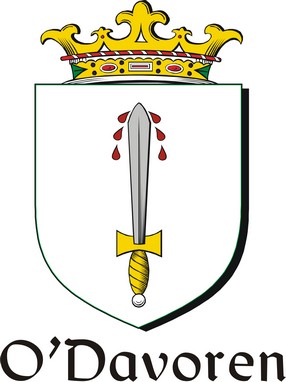 Product picture Davoren-O Family Crest / Irish Coat of Arms Image Download
