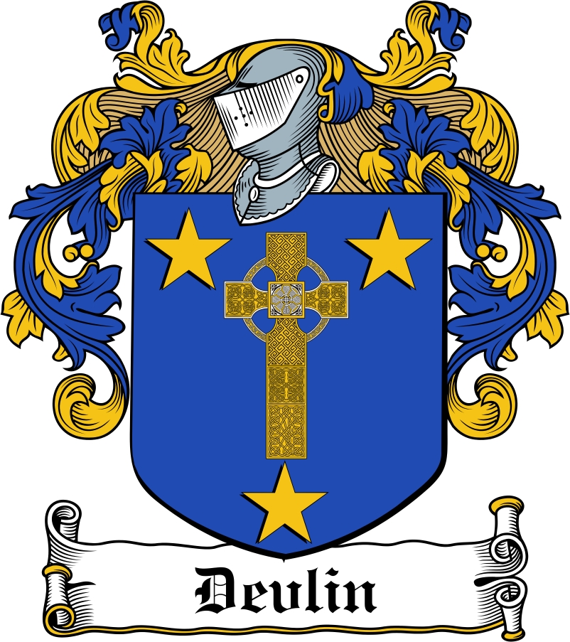 Product picture Devlin Family Crest / Irish Coat of Arms Image Download