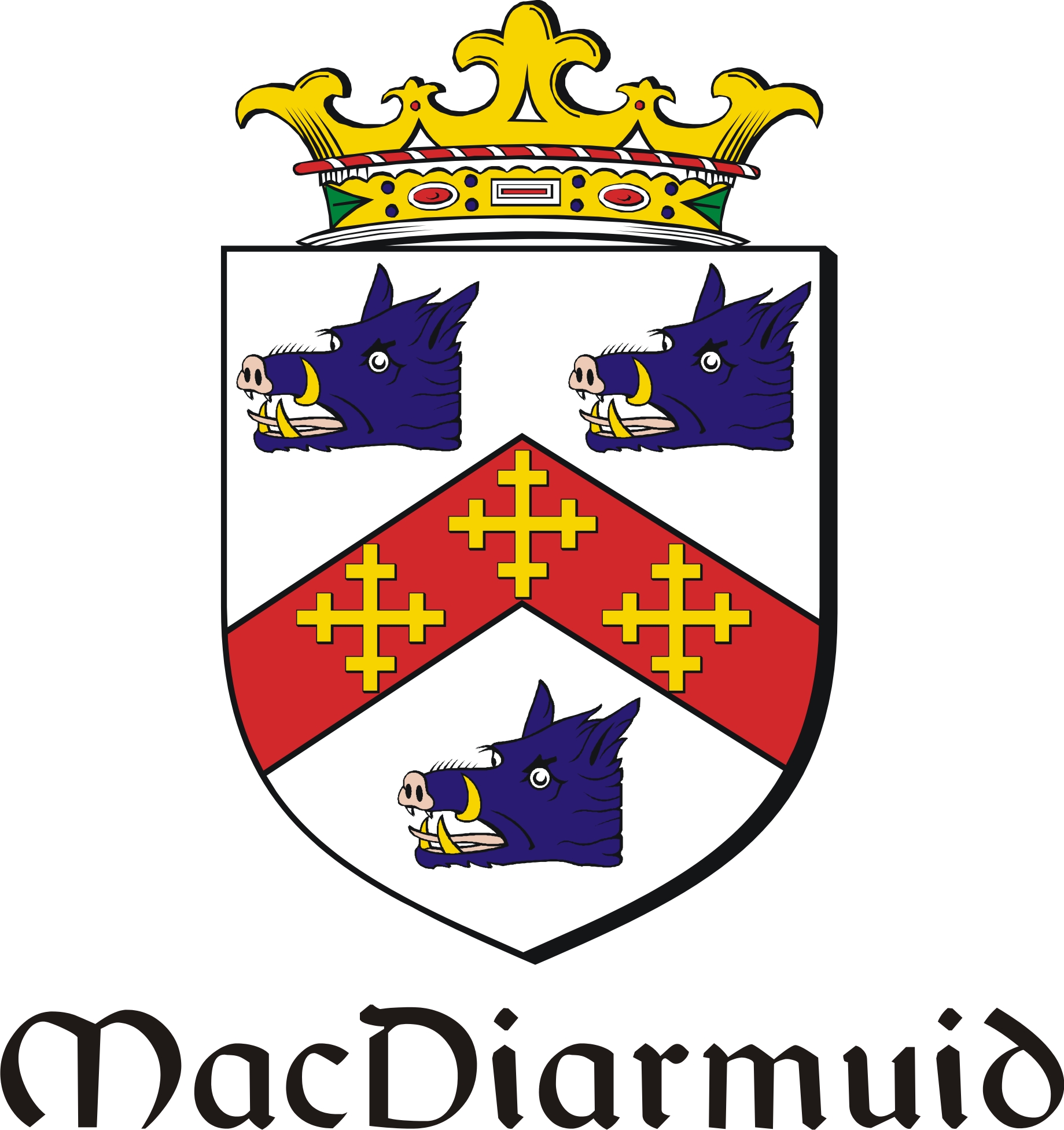 Product picture Diarmuid-Mac Family Crest / Irish Coat of Arms Image Download