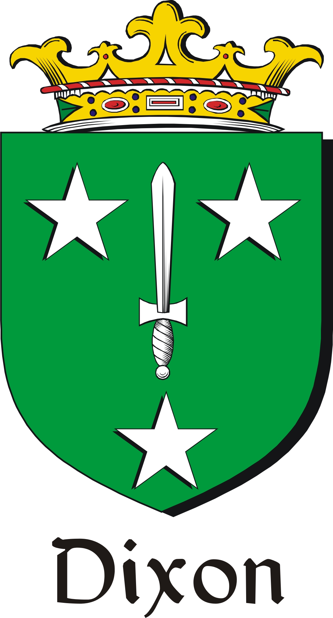 Product picture Dixon Family Crest / Irish Coat of Arms Image Download