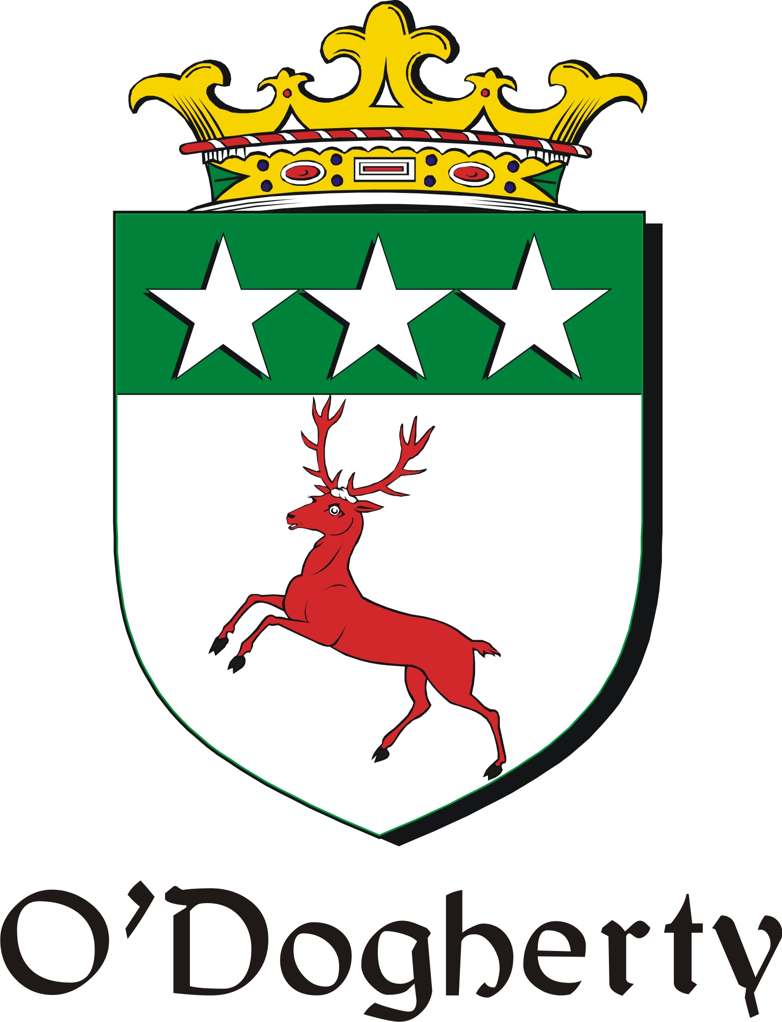 Product picture Dogherty-O Family Crest / Irish Coat of Arms Image Download