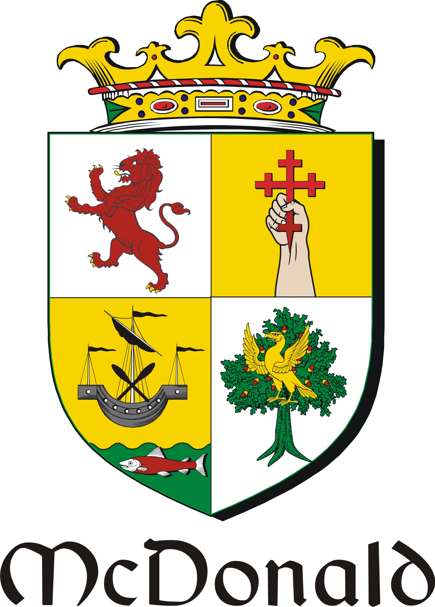 Product picture Donald-Mc Family Crest / Irish Coat of Arms Image Download