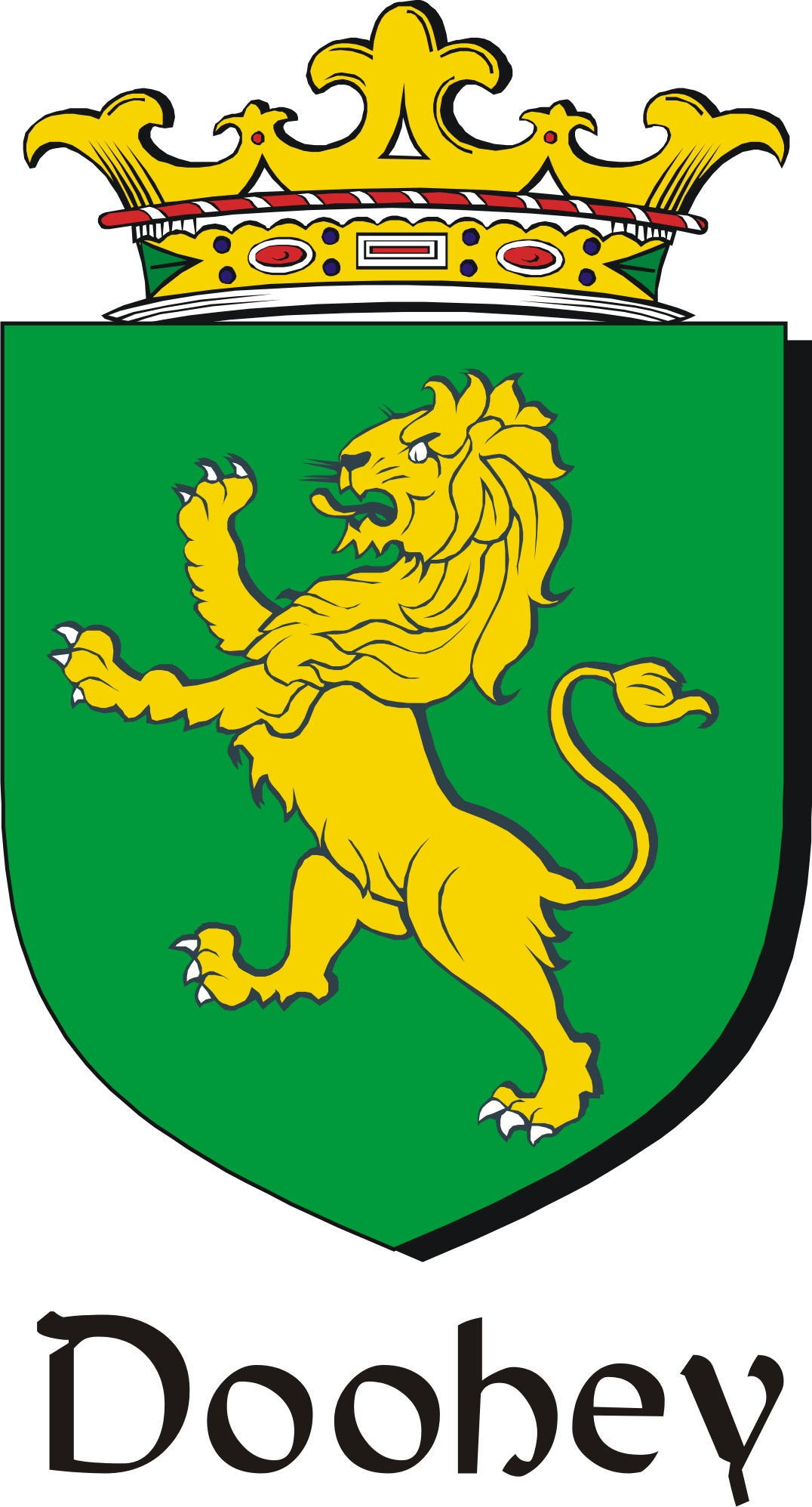 Product picture Doohey Family Crest / Irish Coat of Arms Image Download