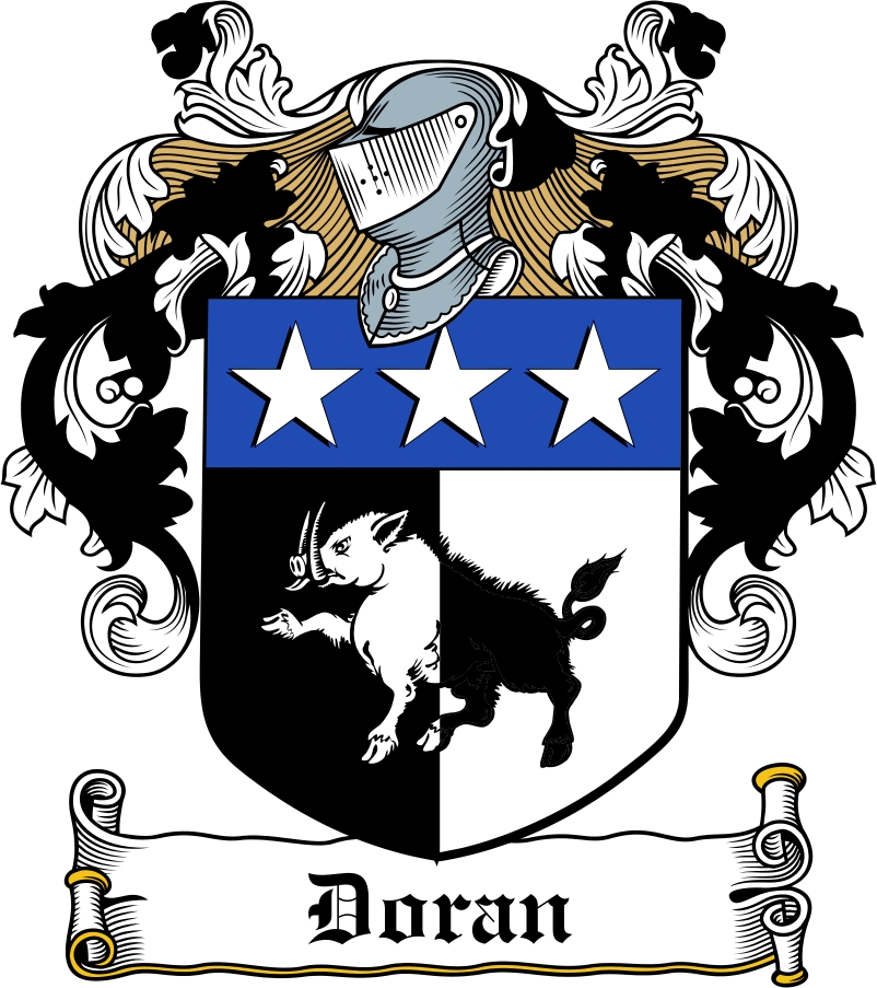 Product picture Doran Family Crest / Irish Coat of Arms Image Download