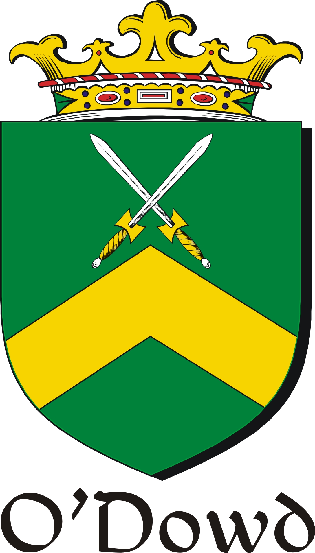 Product picture Dowd-O Family Crest / Irish Coat of Arms Image Download