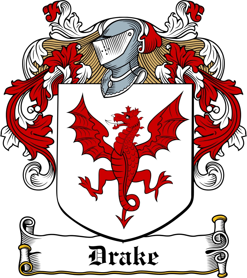 Product picture Drake Family Crest / Irish Coat of Arms Image Download