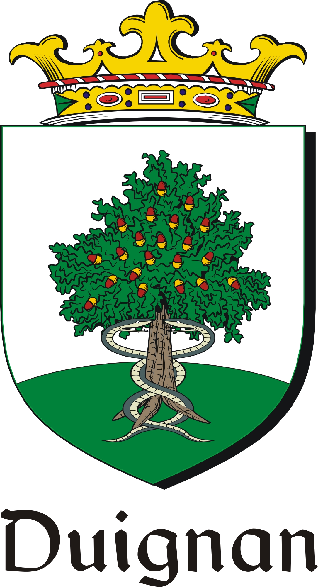 Product picture Duignan Family Crest / Irish Coat of Arms Image Download