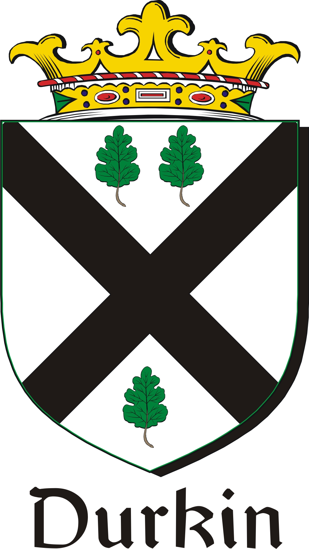 Product picture Durkin Family Crest / Irish Coat of Arms Image Download