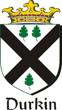Product picture Durkin Family Crest / Irish Coat of Arms Image Download