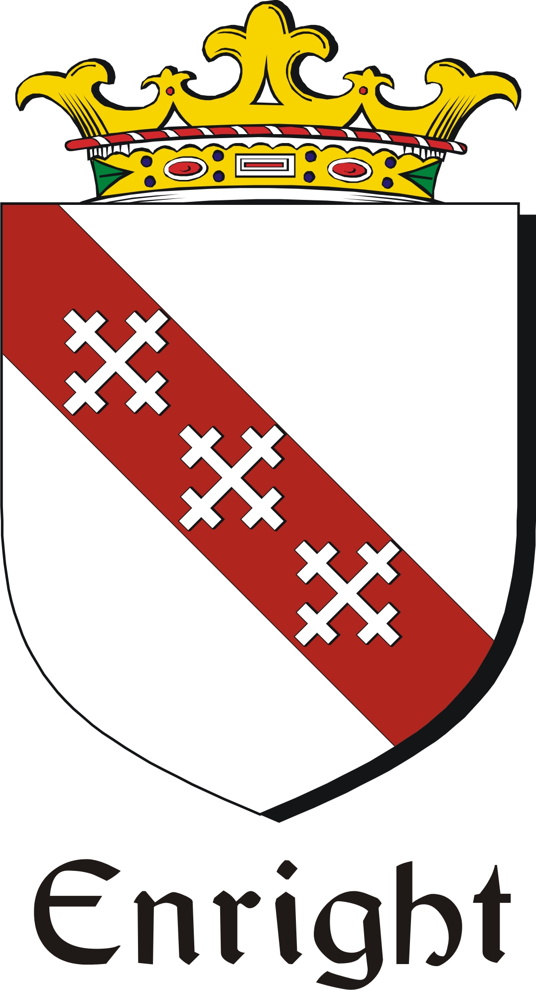 Product picture Enright Family Crest / Irish Coat of Arms Image Download