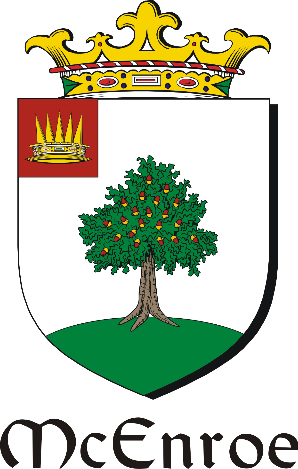 Product picture Enroe-Mc Family Crest / Irish Coat of Arms Image Download