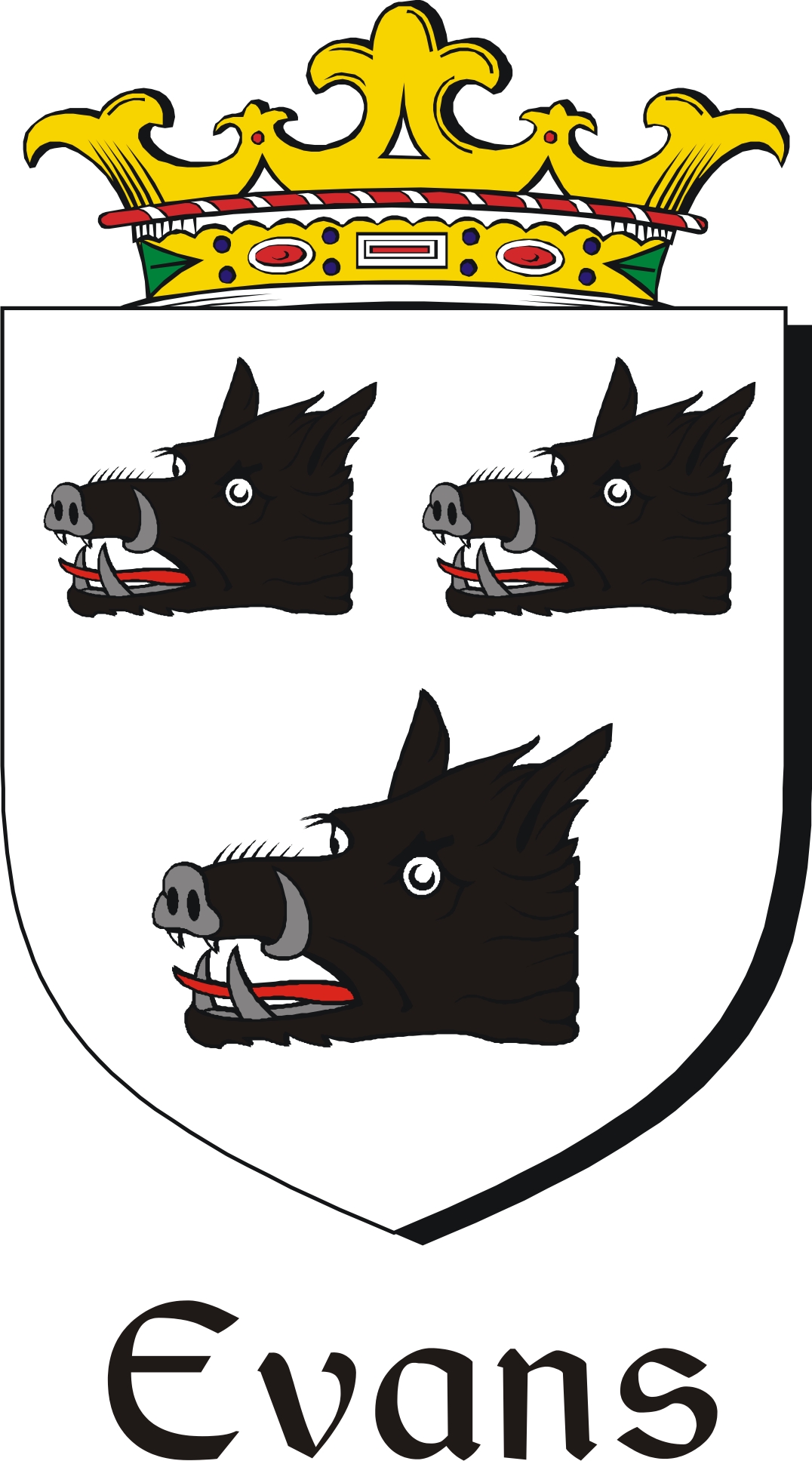 Product picture Evans-2 Family Crest / Irish Coat of Arms Image Download