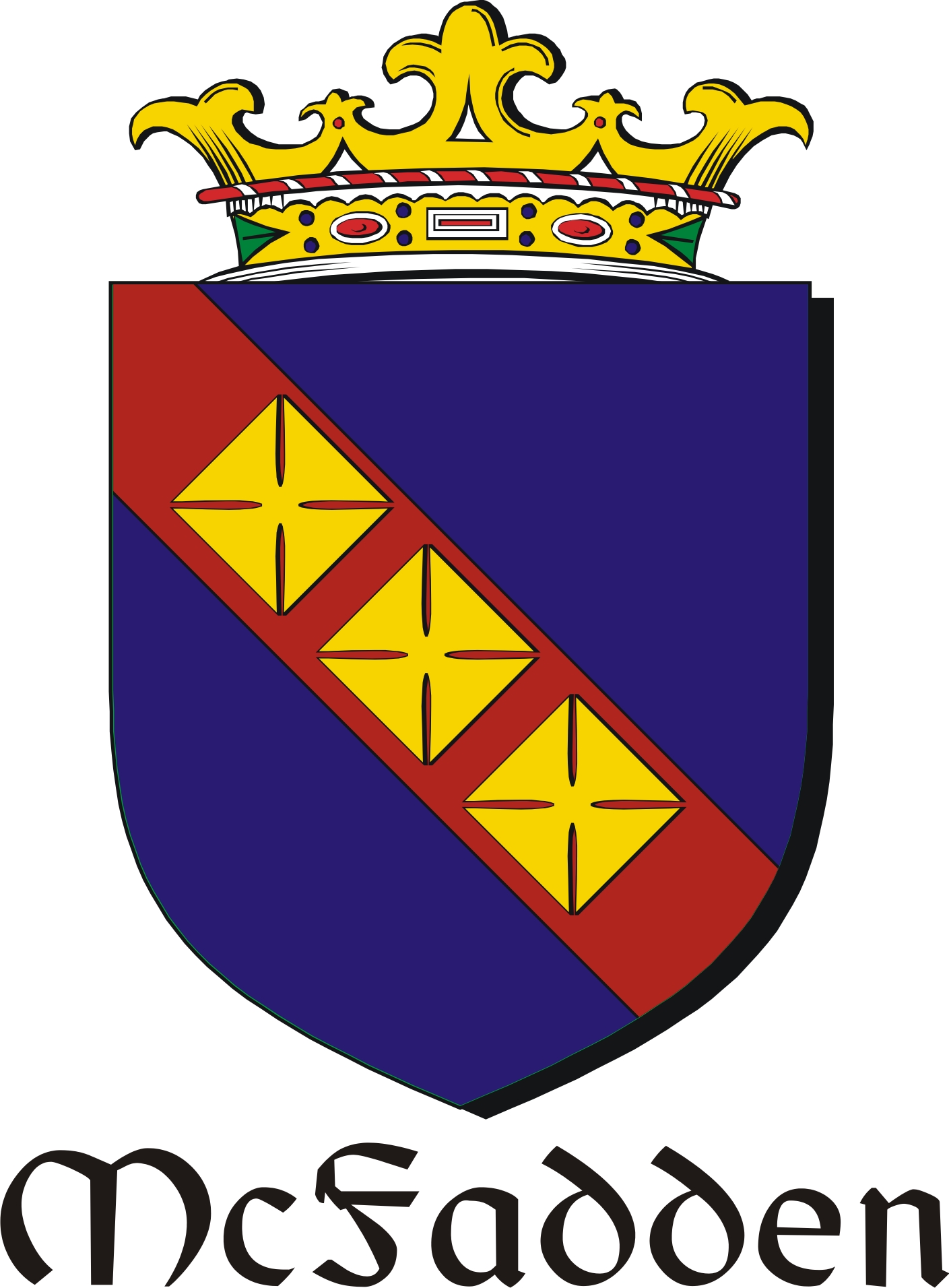 Product picture Fadden-Mc Family Crest / Irish Coat of Arms Image Download