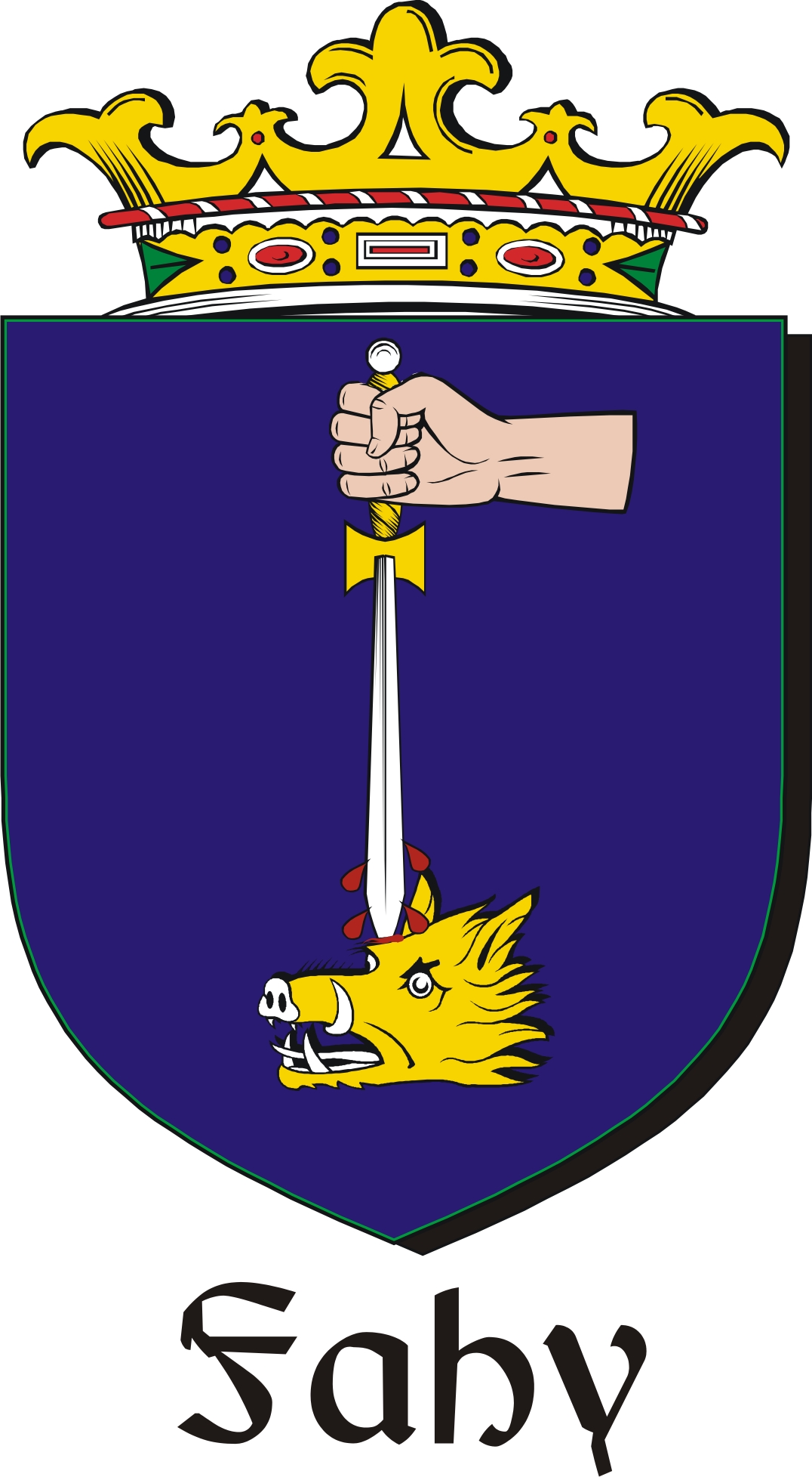 Product picture Fahy Family Crest / Irish Coat of Arms Image Download