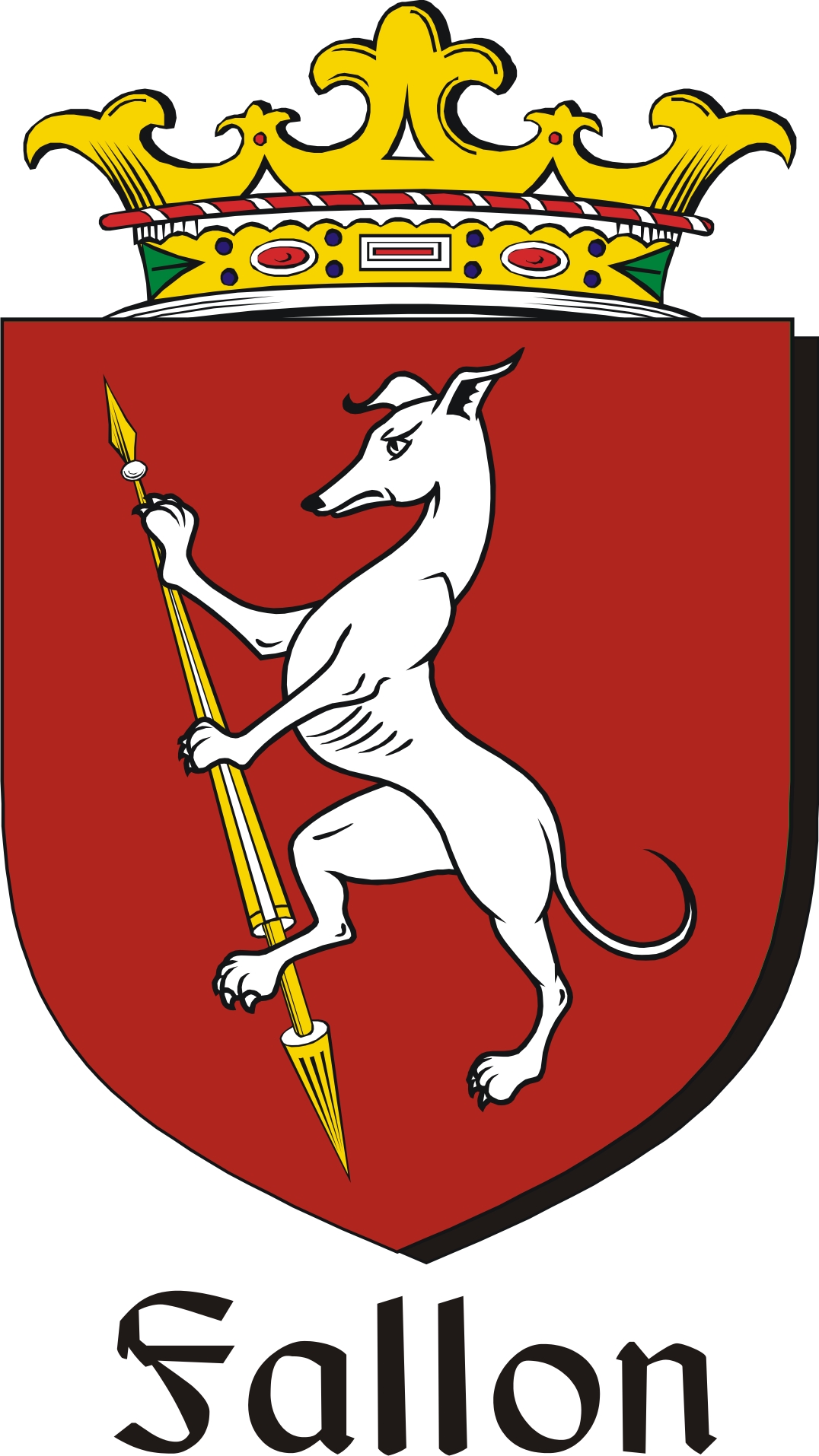 Product picture Fallon Family Crest / Irish Coat of Arms Image Download