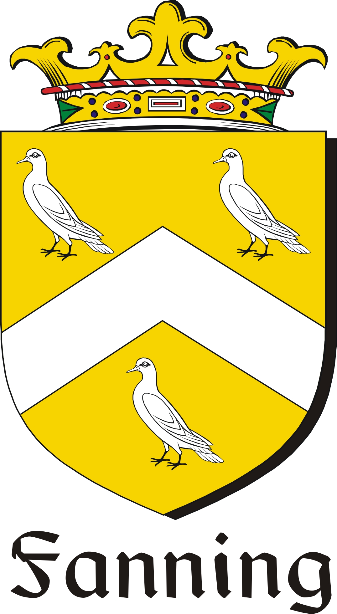 Product picture Fanning Family Crest / Irish Coat of Arms Image Download