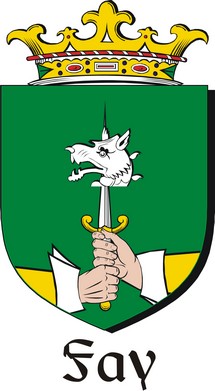 Product picture Fay Family Crest / Irish Coat of Arms Image Download