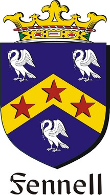 Product picture Fennell Family Crest / Irish Coat of Arms Image Download
