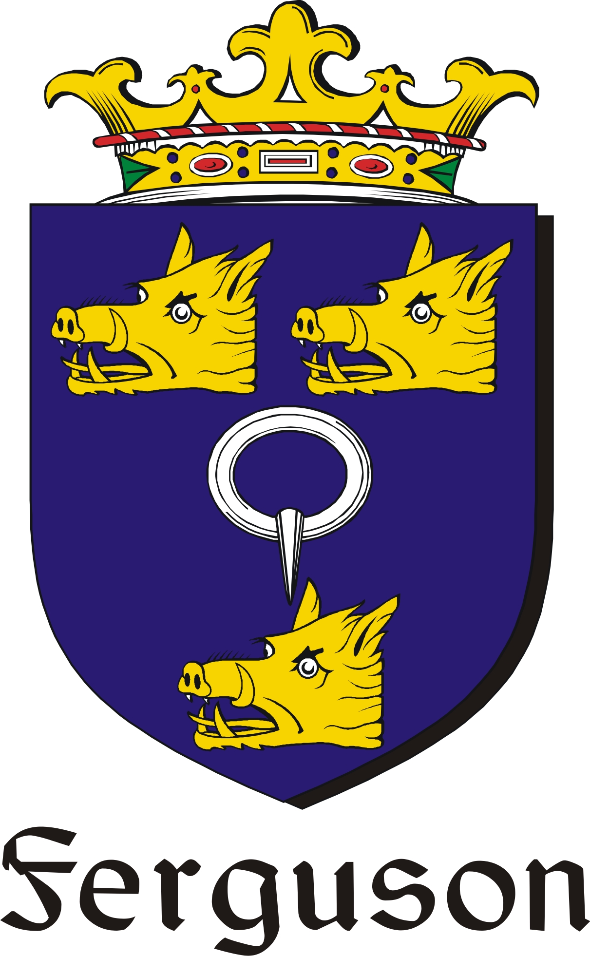 Product picture Ferguson Family Crest / Irish Coat of Arms Image Download