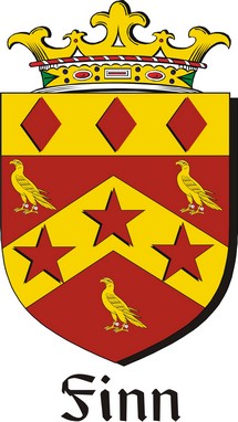 Product picture Finn Family Crest / Irish Coat of Arms Image Download
