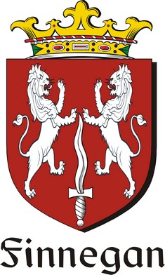 Product picture Finnegan Family Crest / Irish Coat of Arms Image Download