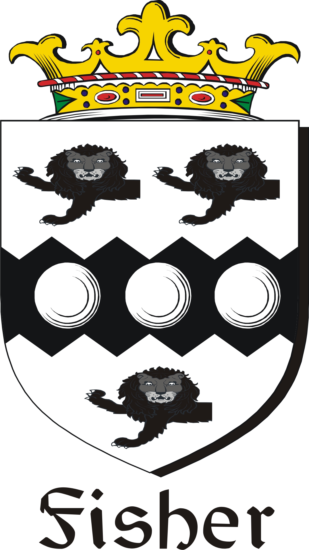 Product picture Fisher Family Crest / Irish Coat of Arms Image Download