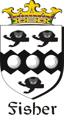 Product picture Fisher Family Crest / Irish Coat of Arms Image Download