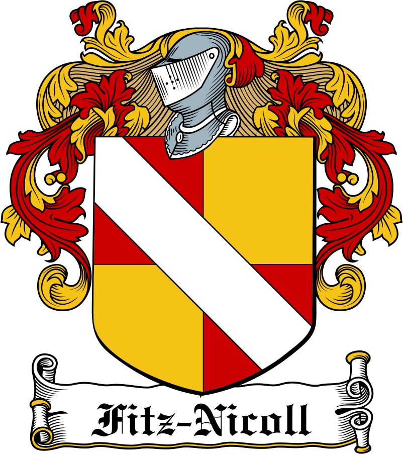 Product picture Fitz-Nicoll Family Crest / Irish Coat of Arms Image Download