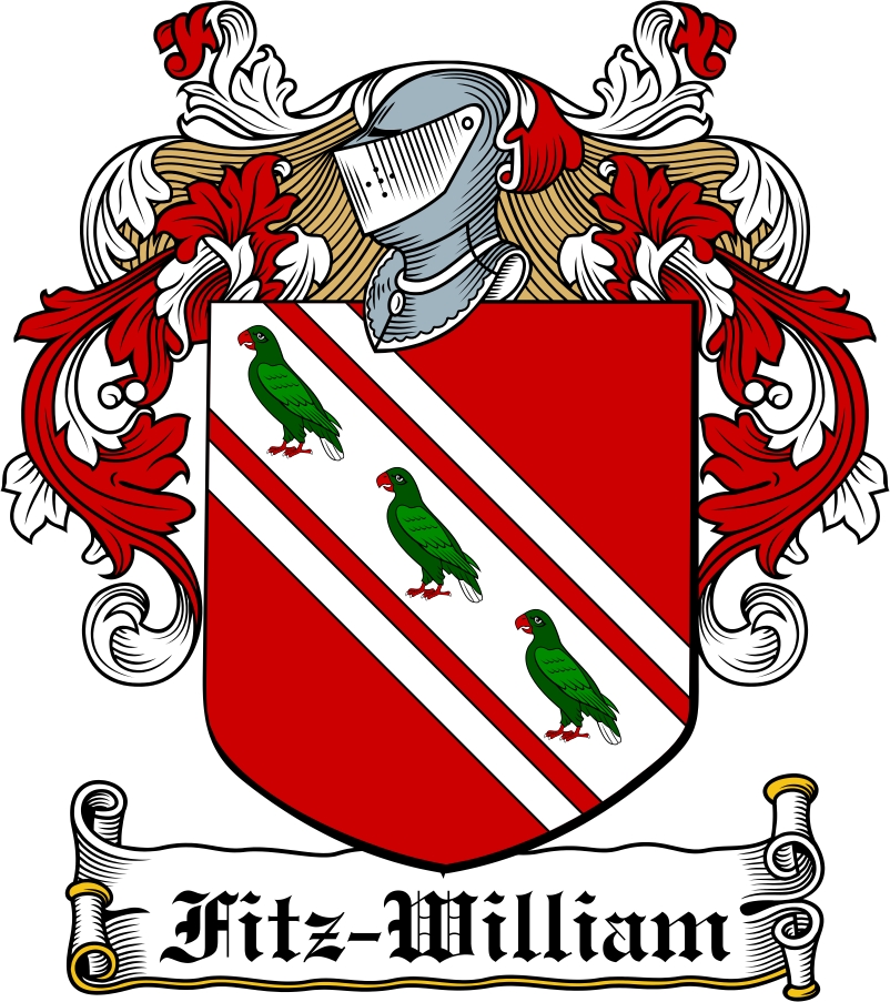 Product picture Fitz-William Family Crest / Irish Coat of Arms Image Download
