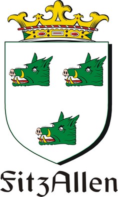 Product picture FitzAllen Family Crest / Irish Coat of Arms Image Download