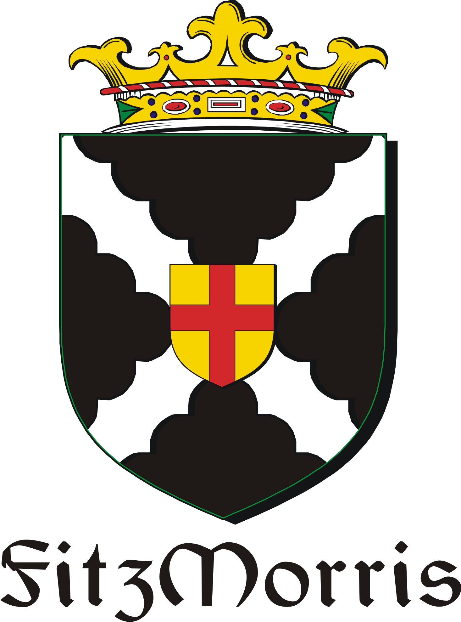 Product picture FitzMorris Family Crest / Irish Coat of Arms Image Download