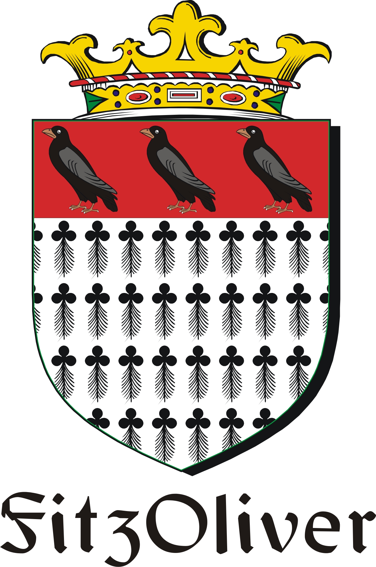 Product picture FitzOliver Family Crest / Irish Coat of Arms Image Download